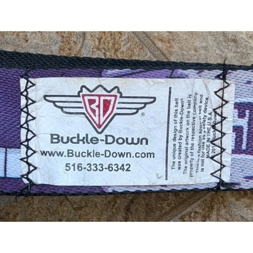 Buckle-Down Pokémon Gengar Seatbelt Belt Purple Splatter 2012/14 - Buckle Wear